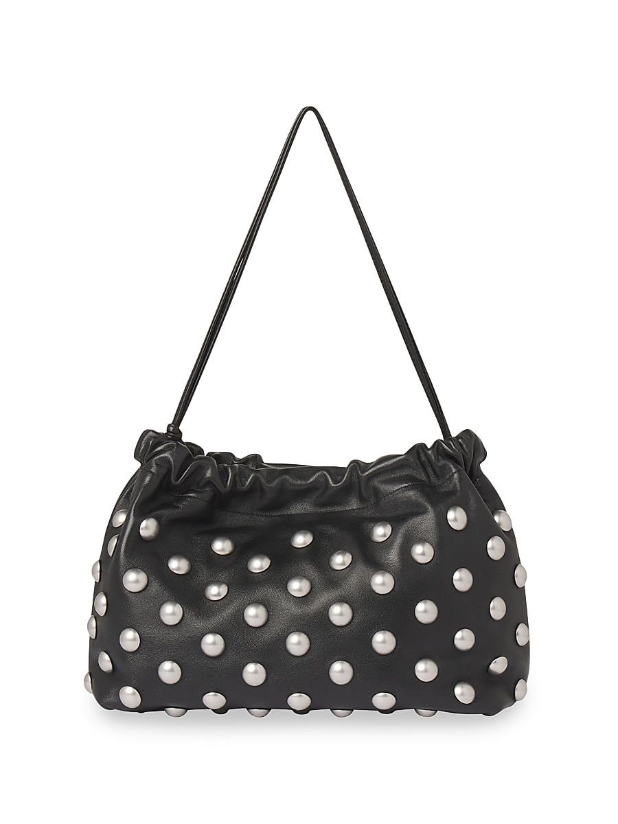 Women's Arlo Studded Leather Bag - Black