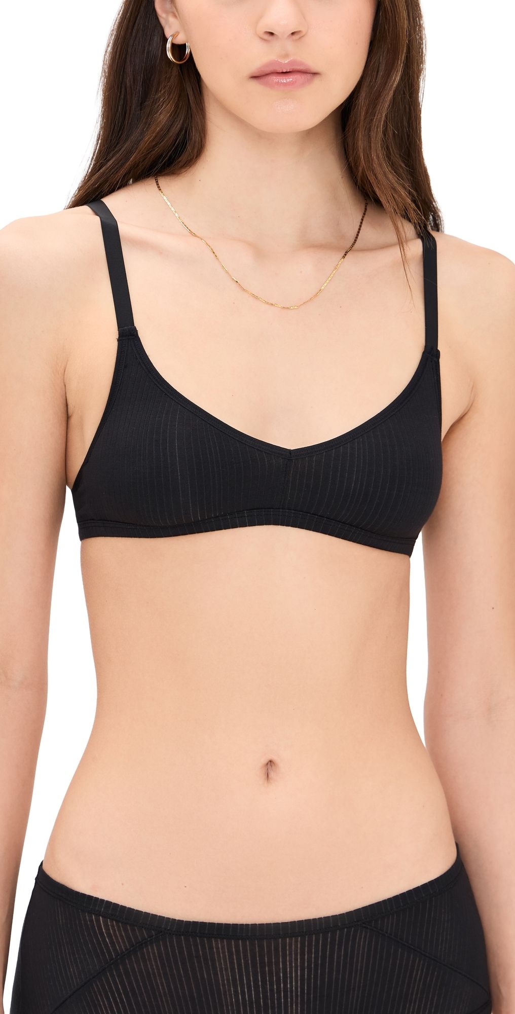 Negative Whipped Non-Wire Bra Black 1