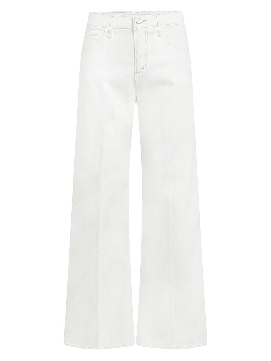Women's The Lou Lou Low-Rise Wide-Leg Jeans - White - Size 31