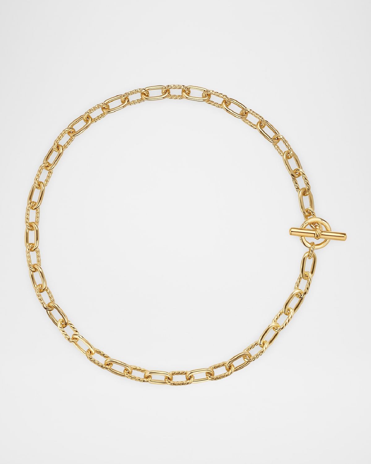 Madison Necklace with Toggle in 18K Gold, 8.5mm, 18"L