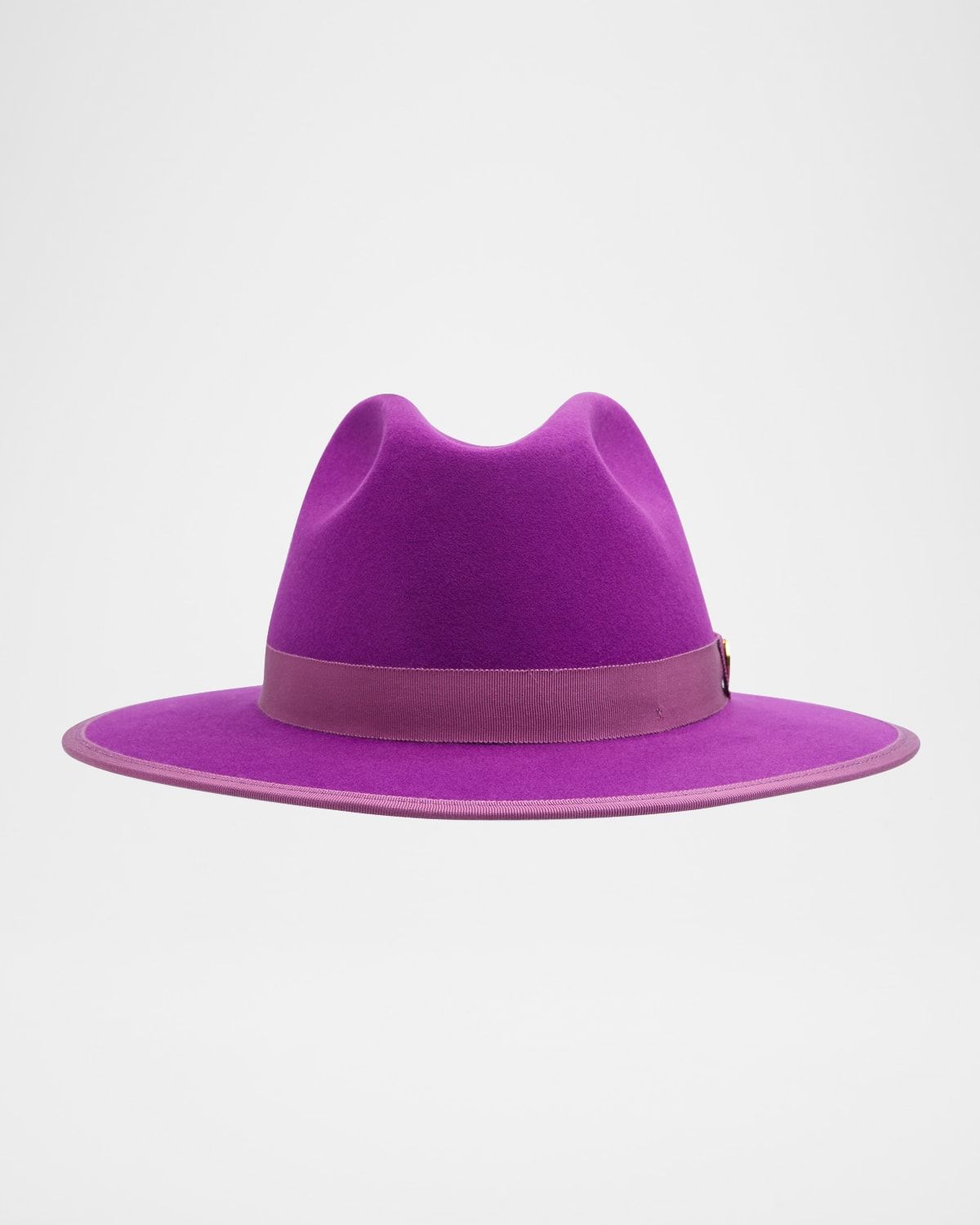 Men & apos;s Queen Red-Brim Wool Fedora Hat