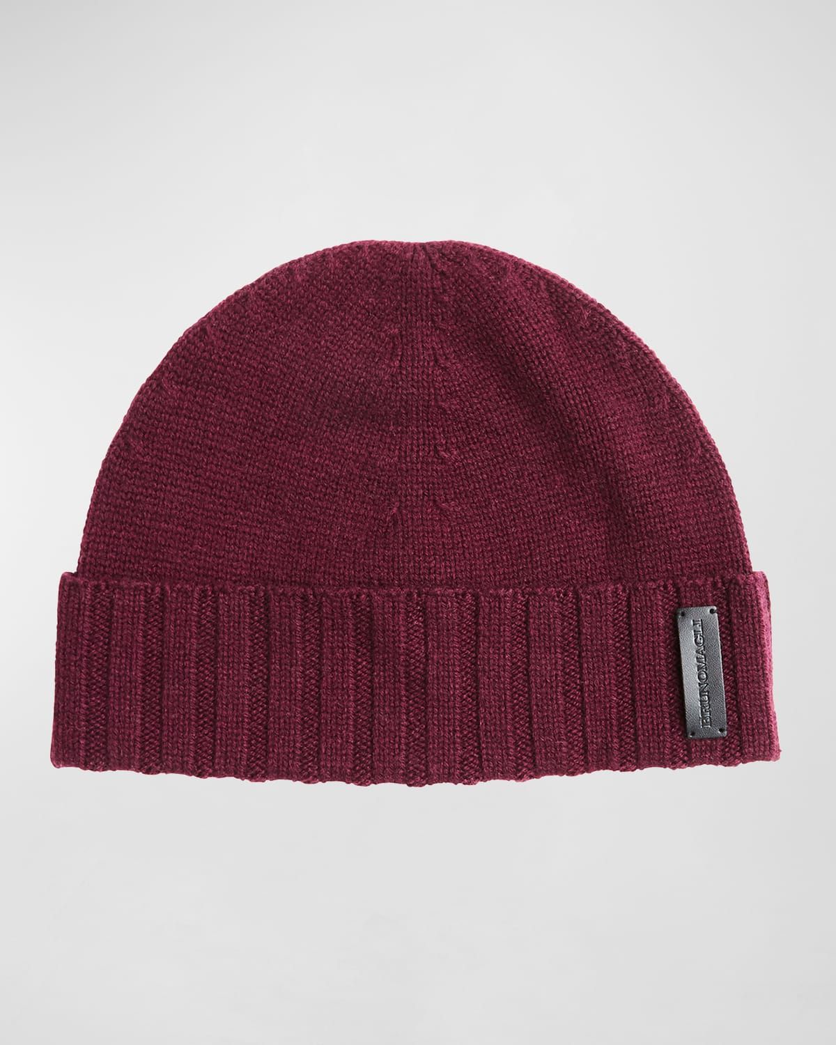 Men & apos;s Rib-Cuff Cashmere Beanie Hat