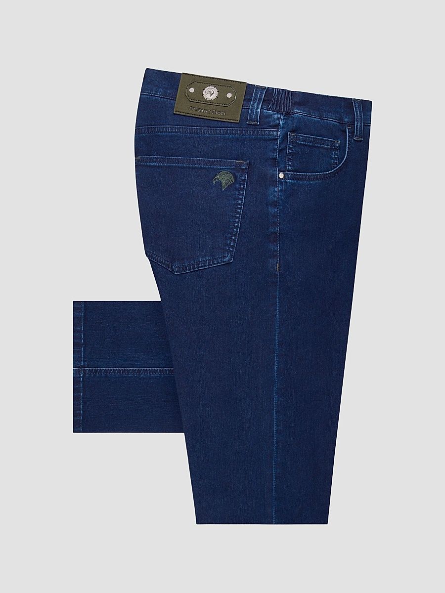 Stefano Ricci Men's Cotton Blend Tapered Jeans - Blue - Size 40