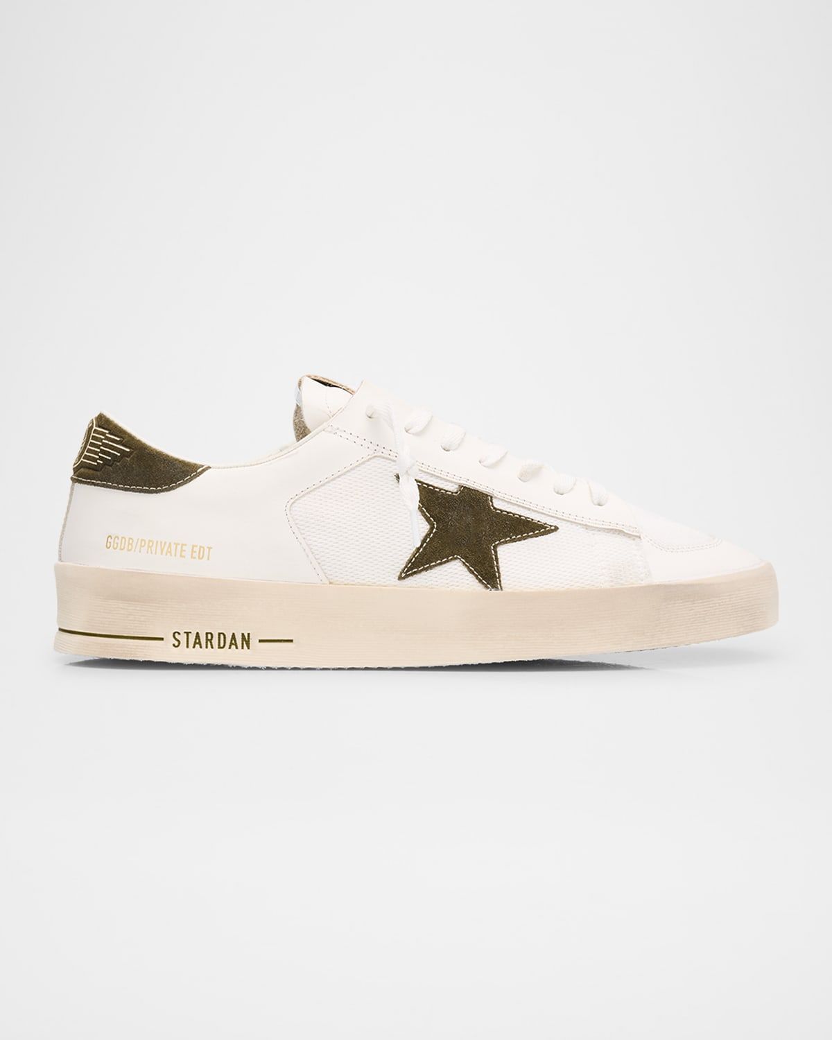 Men & apos;s Stardan Mesh and Leather Low-Top Sneakers