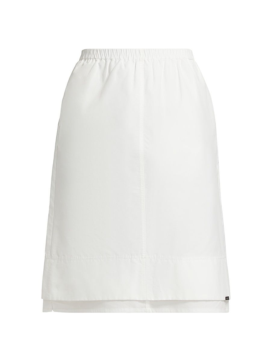 Women's Aubria Layered Cotton-Nylon Skirt - White - Size Small