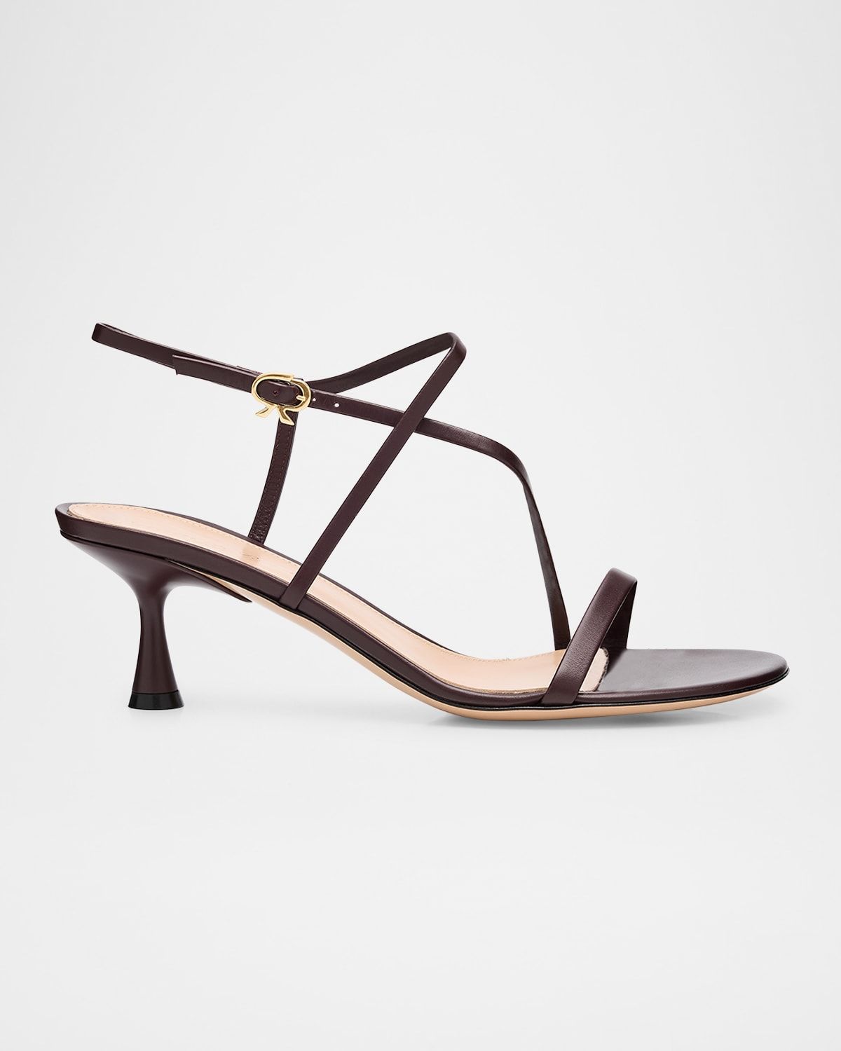 Strappy Leather Ankle-Strap Sandals