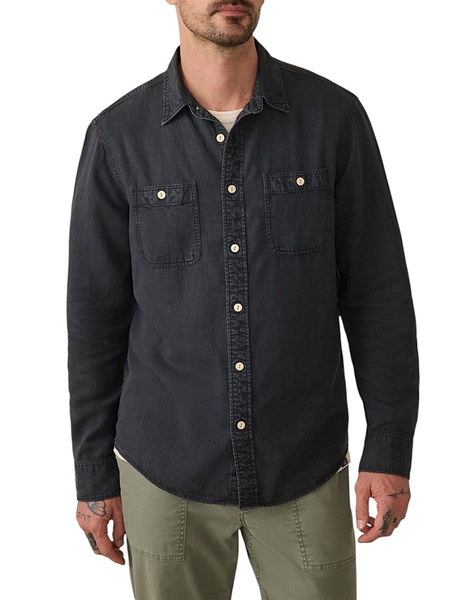 Men's The Tried & True Chambray Workshirt - Durango Black - Size Small