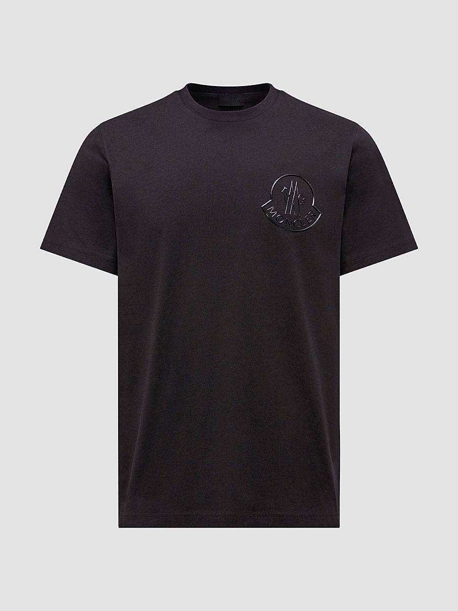 Men's Crew-Neck T-Shirt in Cotton - Black - Size XXXXL