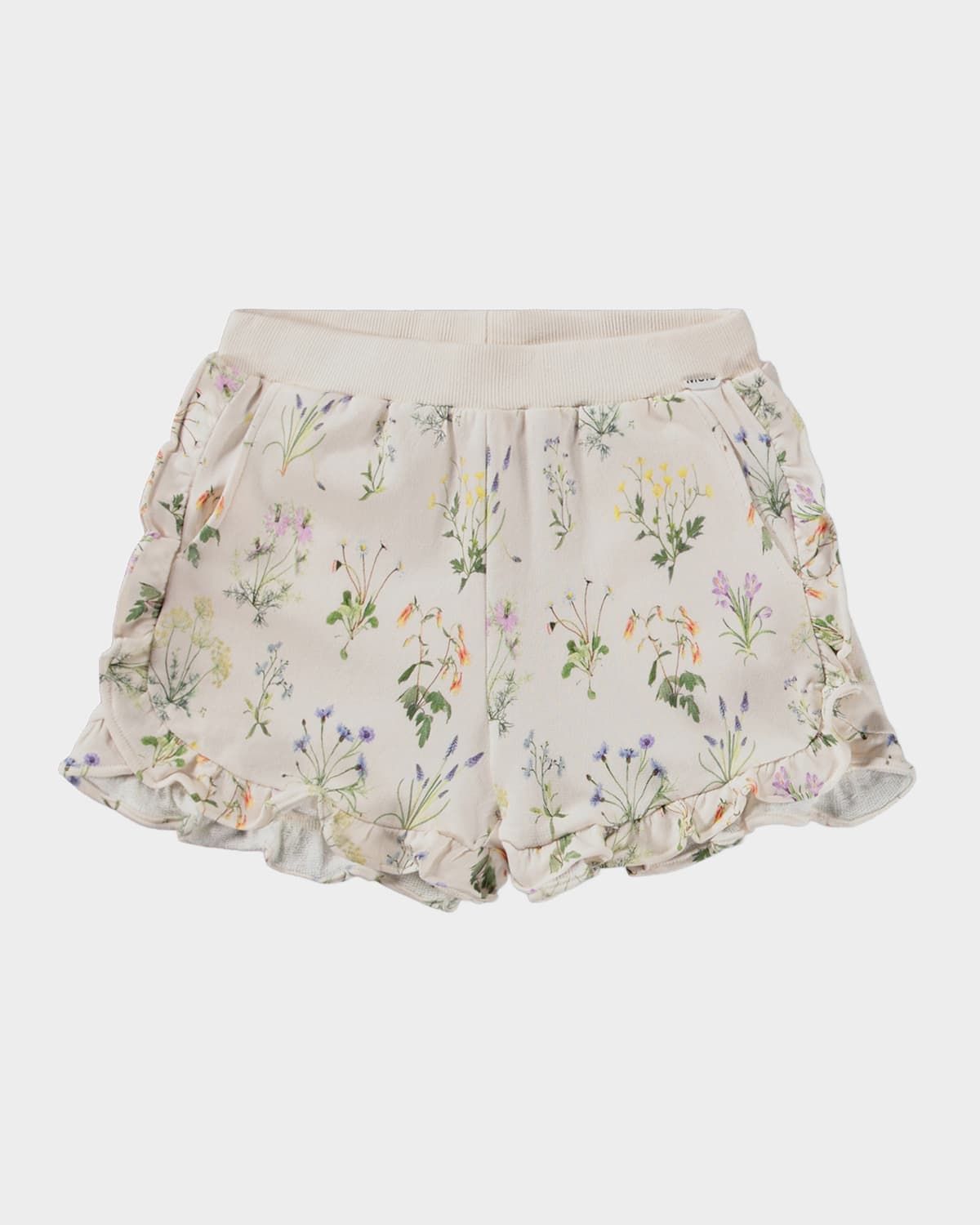 Girl & apos;s Acacia Ruffled Floral-Print Shorts, Size 4-7
