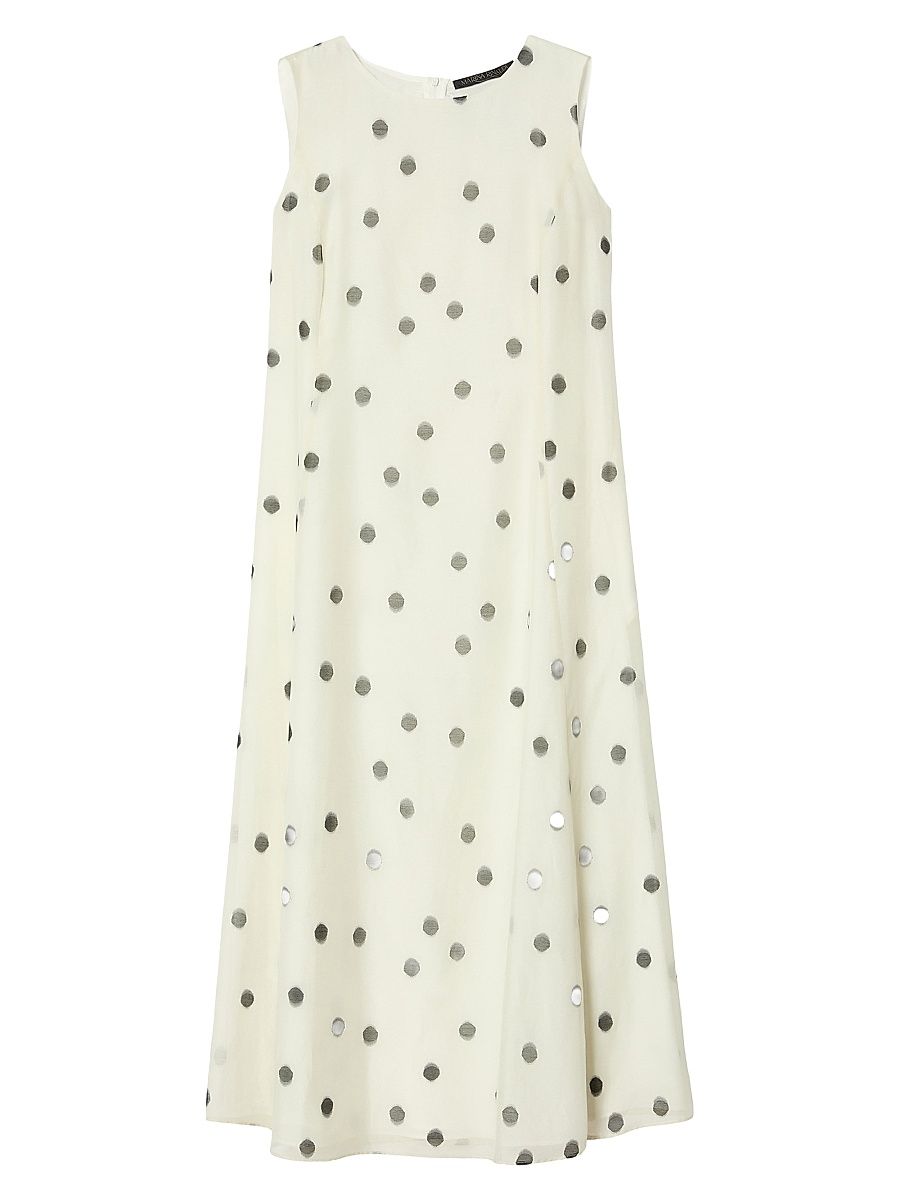 Women's Silk Voile Dress - White - Size 18