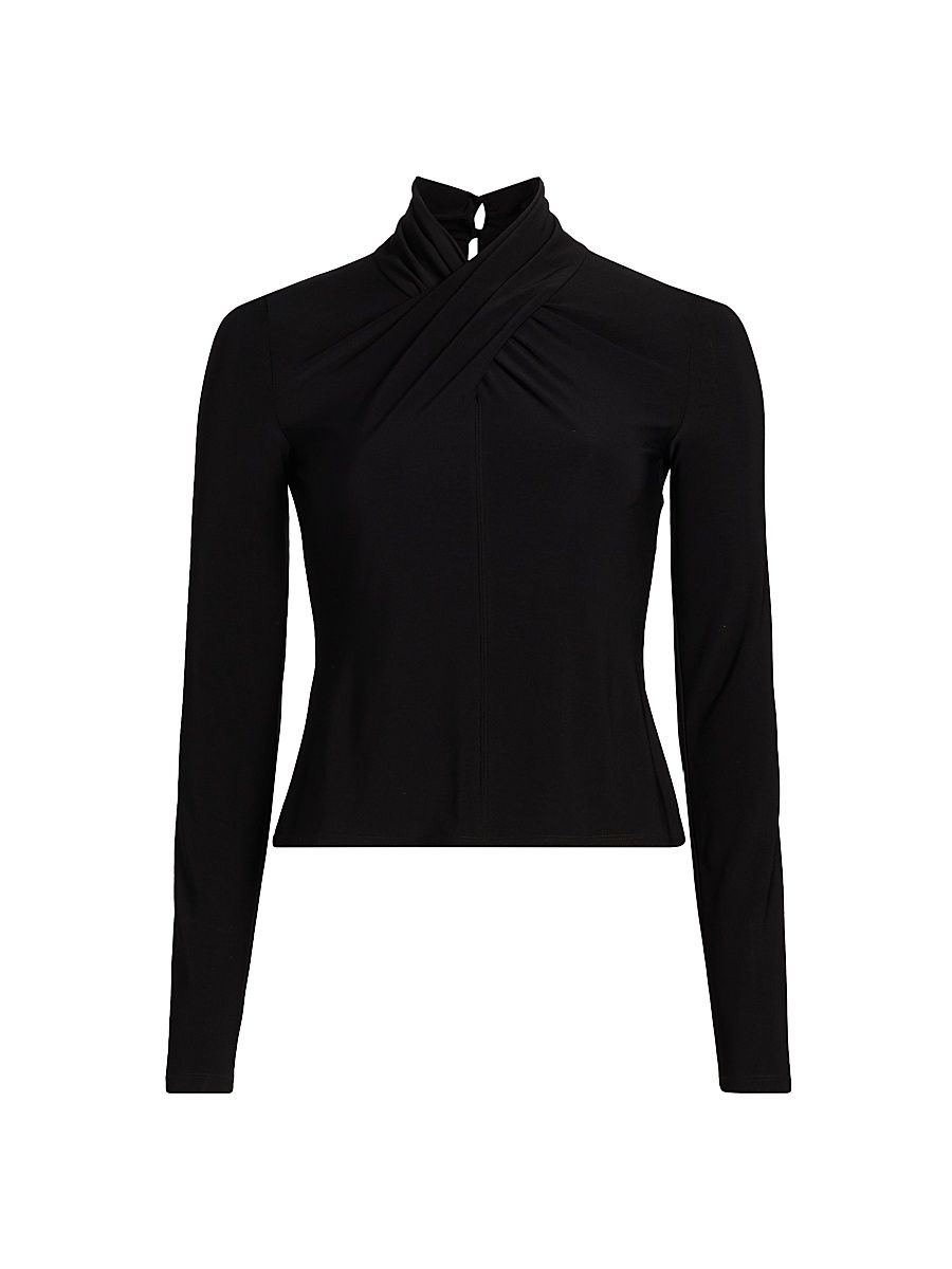 Women's Krini Jersey Long-Sleeve Top - Black - Size XL
