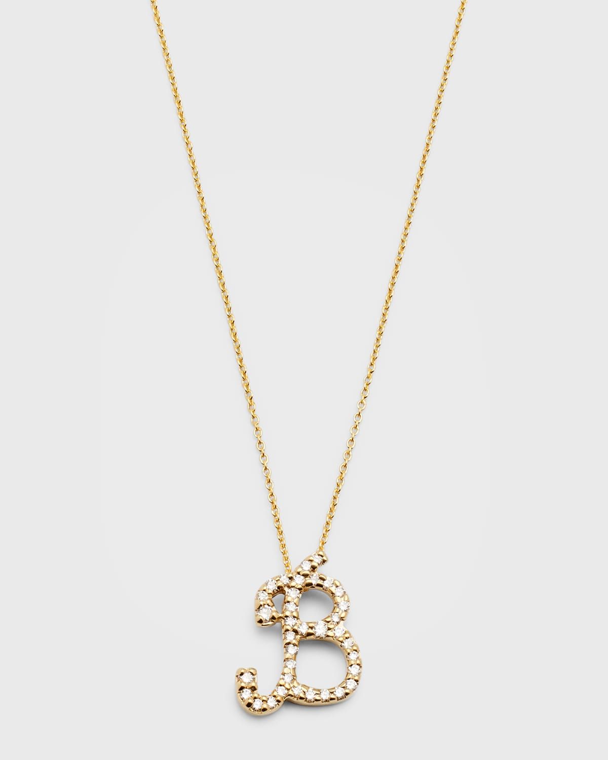 Diamond Initial Necklace