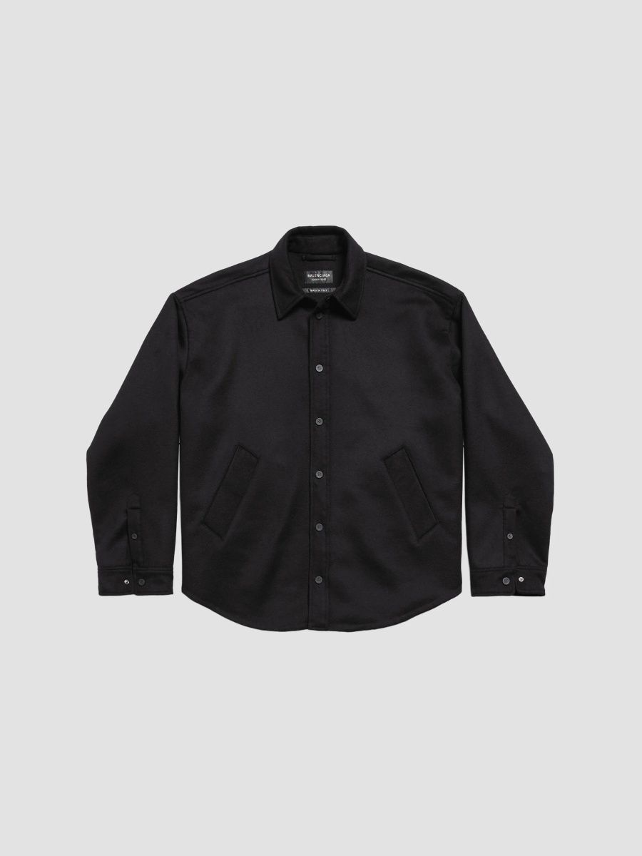 Balenciaga Men's Padded Shirt - Black - Size 34
