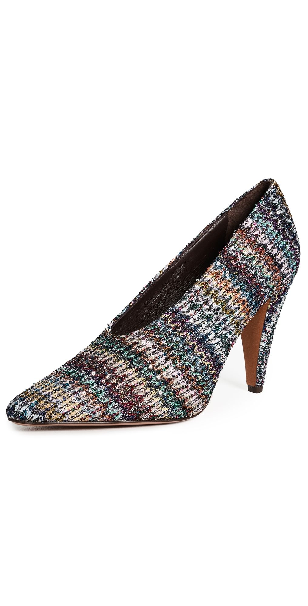Missoni Jacqueline Pumps Woven Fabric Sequin 39