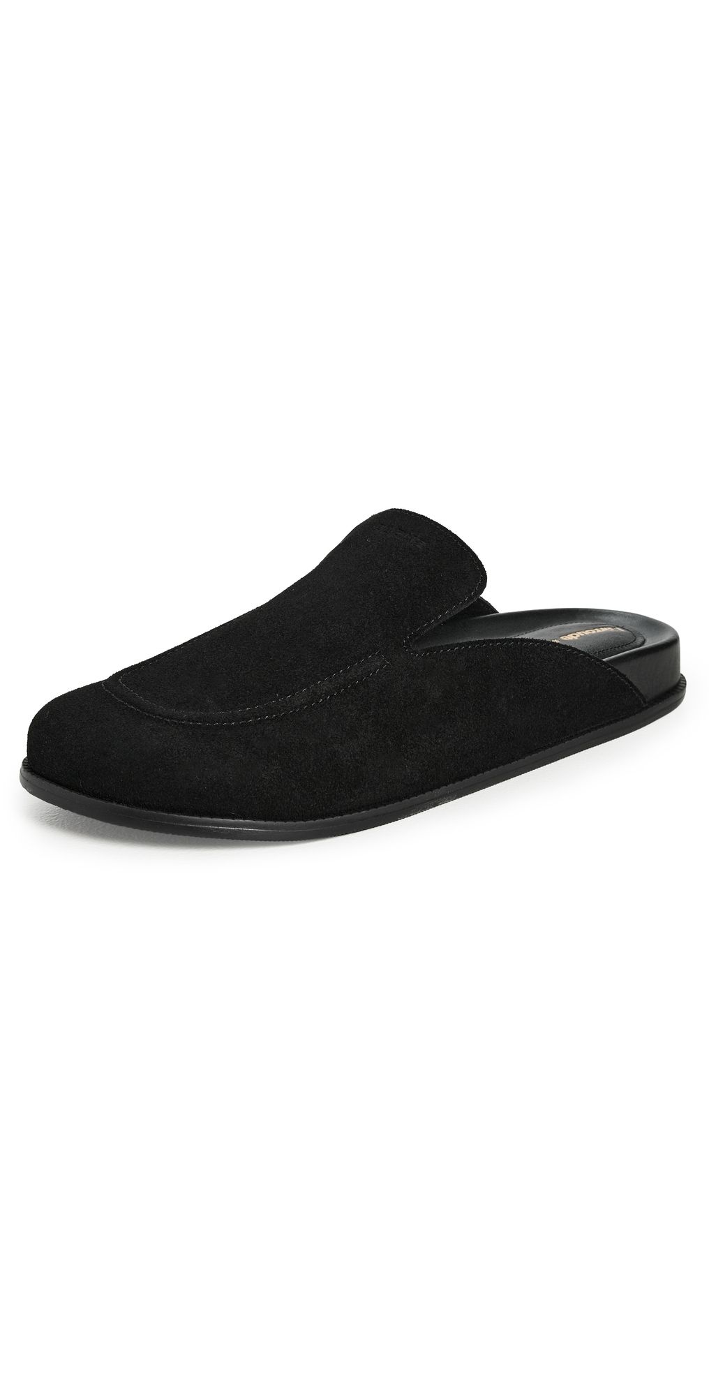 Larroudé Larroude x Parke Clogs Heavy Suede Black 8.5