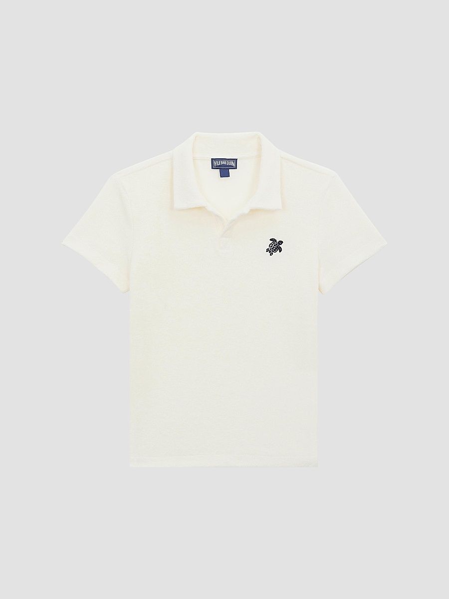 Vilebrequin Boy's Baby Boy's, Little Boy's & Boy's Terry Cloth Polo Shirt - White - Size 14