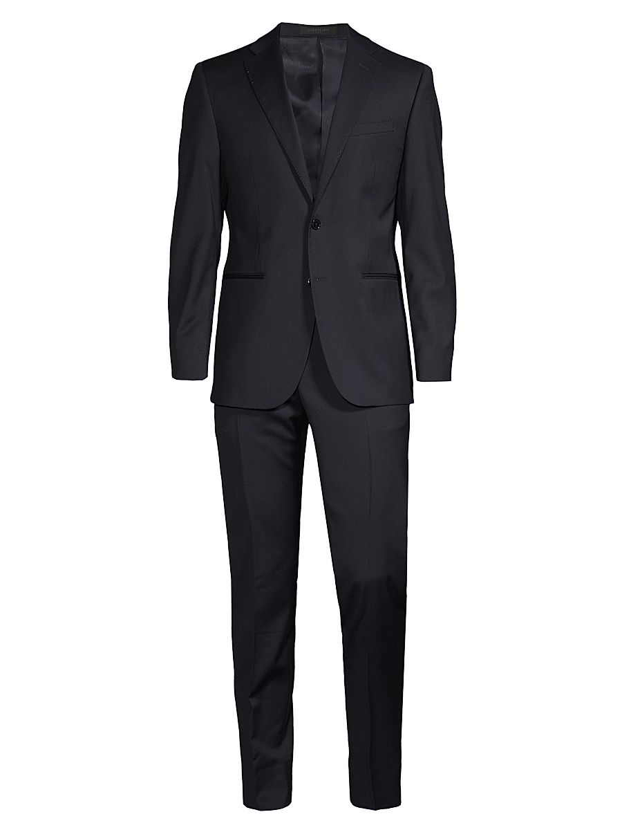 Men's Wool Crystal Lapel Tuxedo - Navy - Size 48