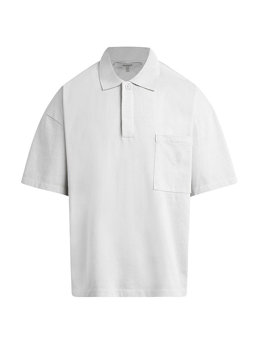 Men's Heavyweight Cotton Polo Shirt - Ghost - Size XXL