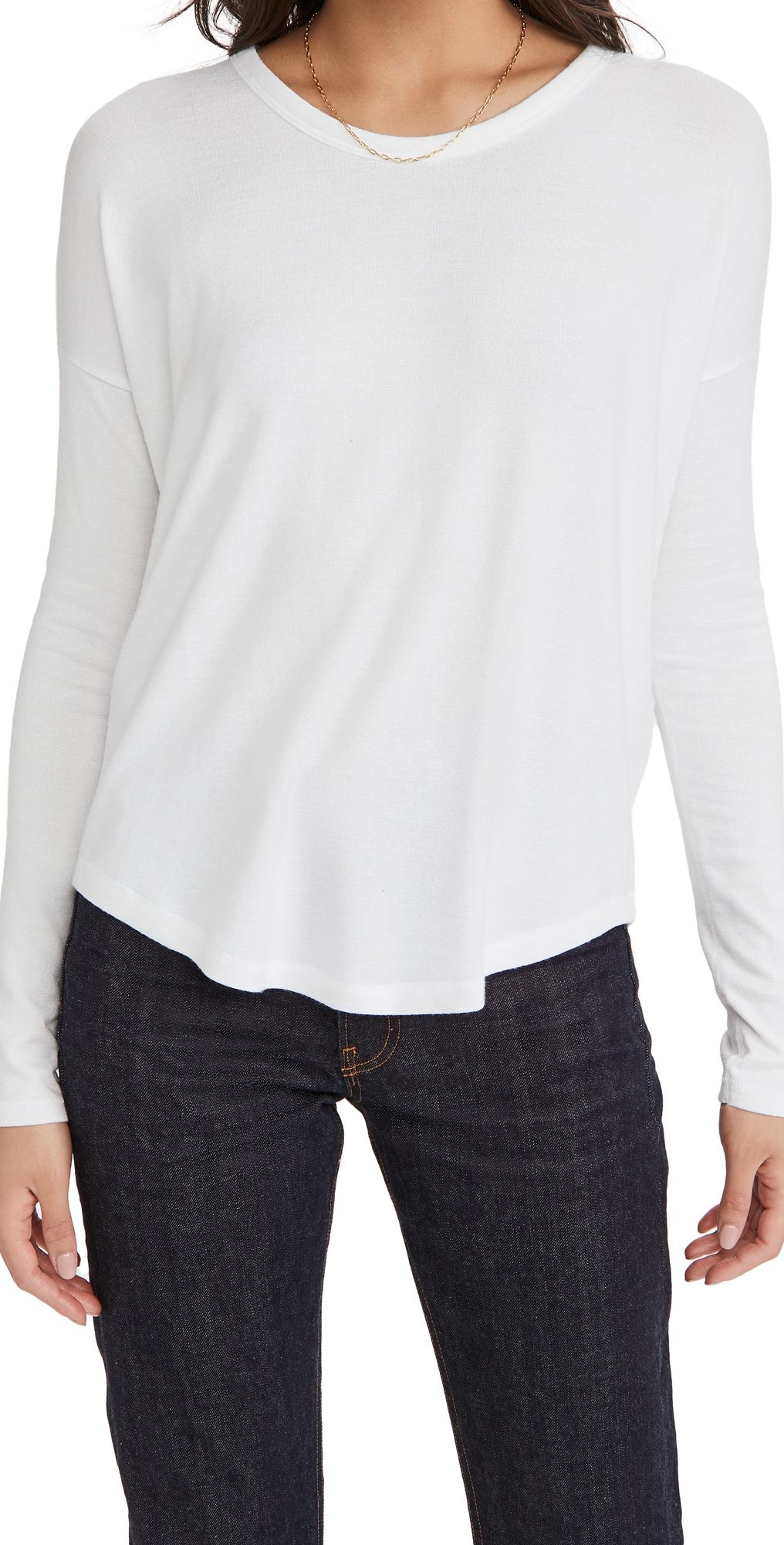 rag & bone The Knit Longsleeve Top White XXS