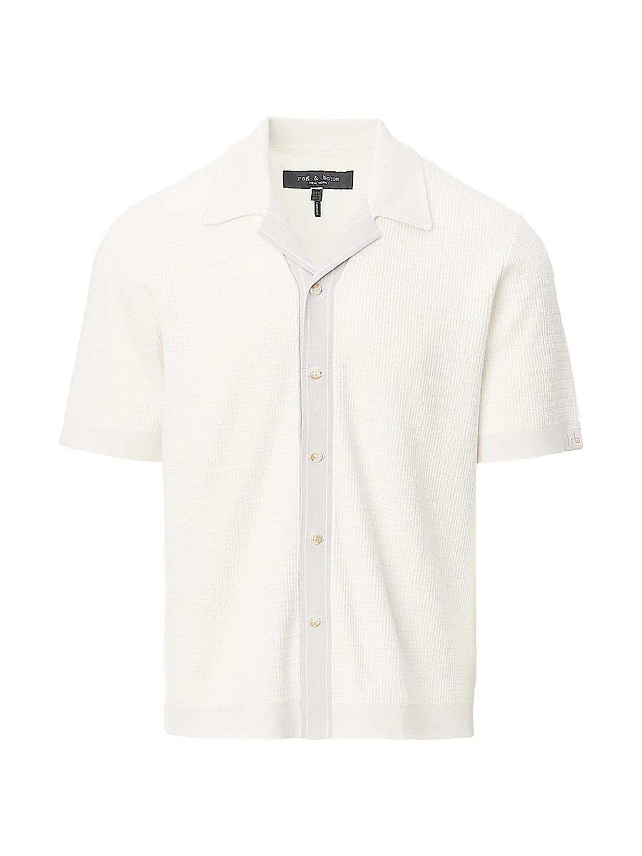 Men's Harvey Knit Camp Shirt - Chalk - Size XXL