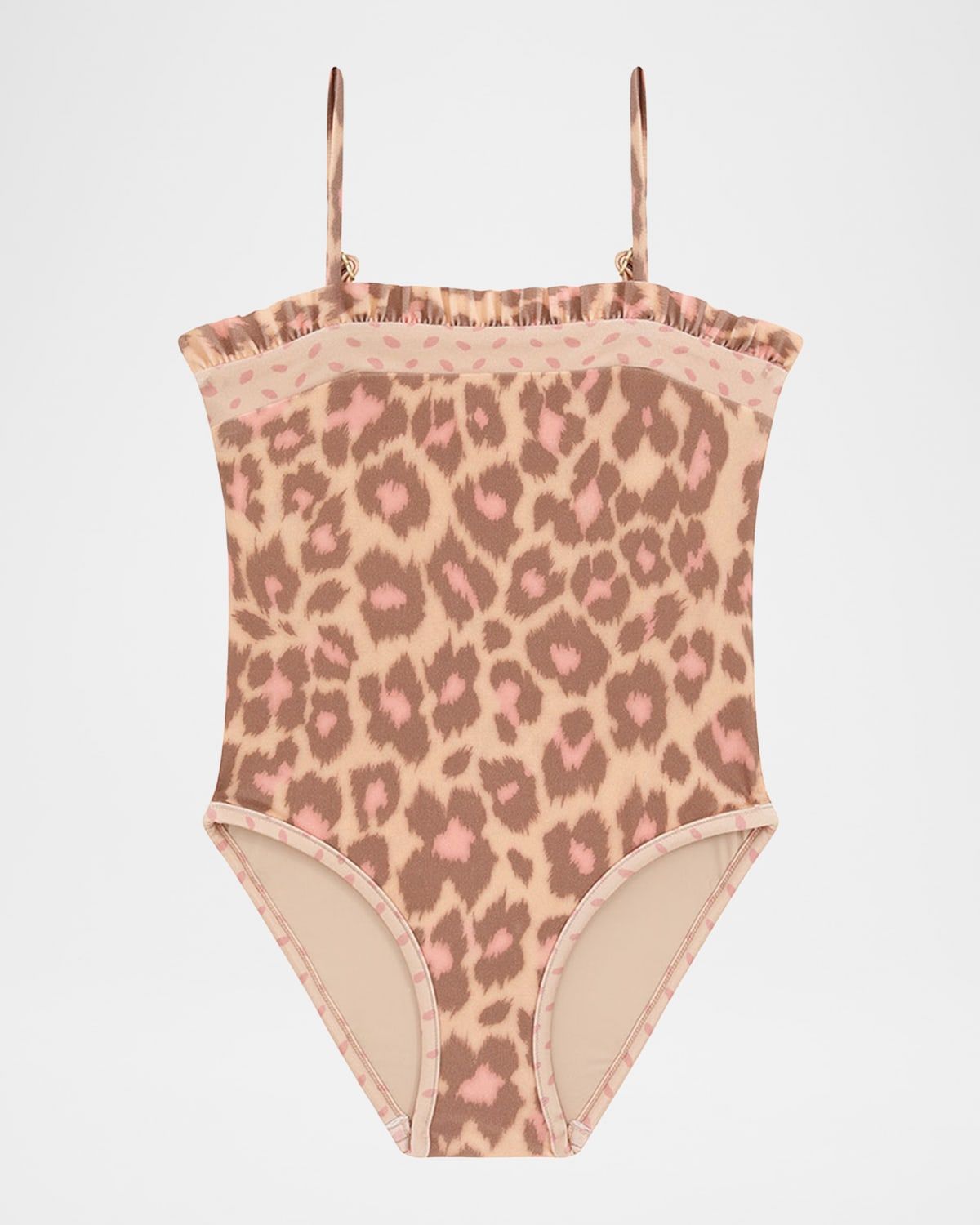 Girl & apos;s Patience Leopard-Print One-Piece Swimsuit, Size 2-12