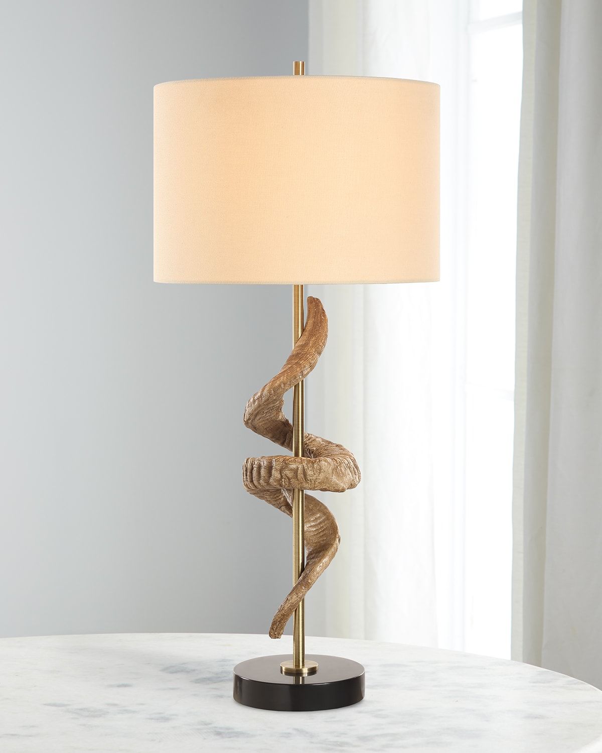 Ram & apos;s Horn 34" Table Lamp