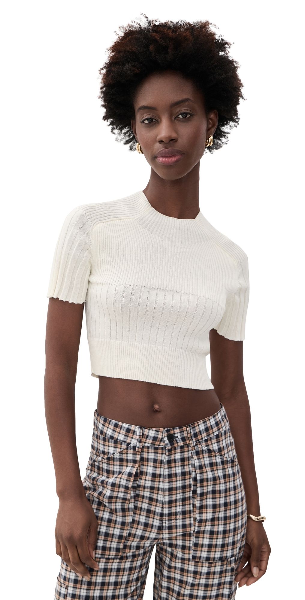 Lioness Roma Knit Top Cream XS