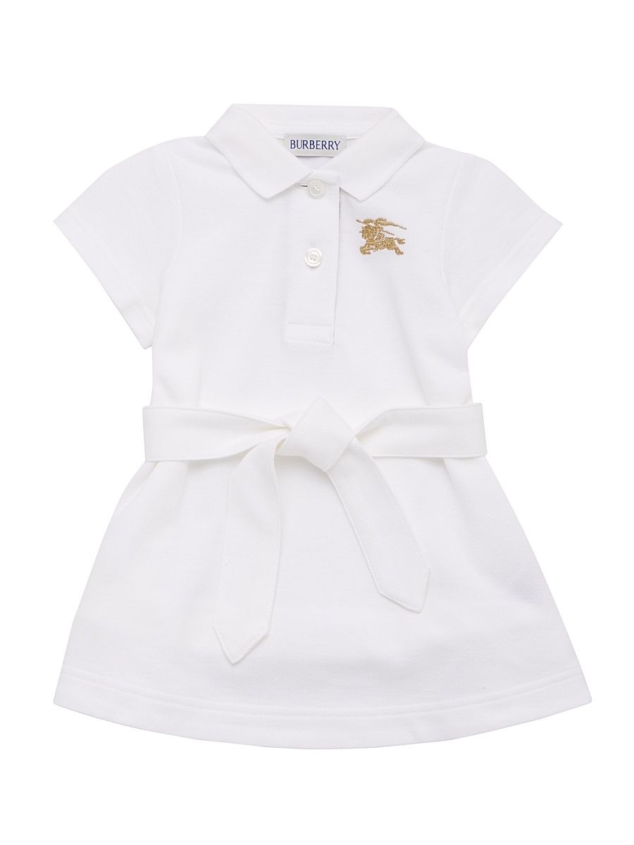 Baby Girl's & Little Girl's Polo Shirtdress - White - Size 6 Months