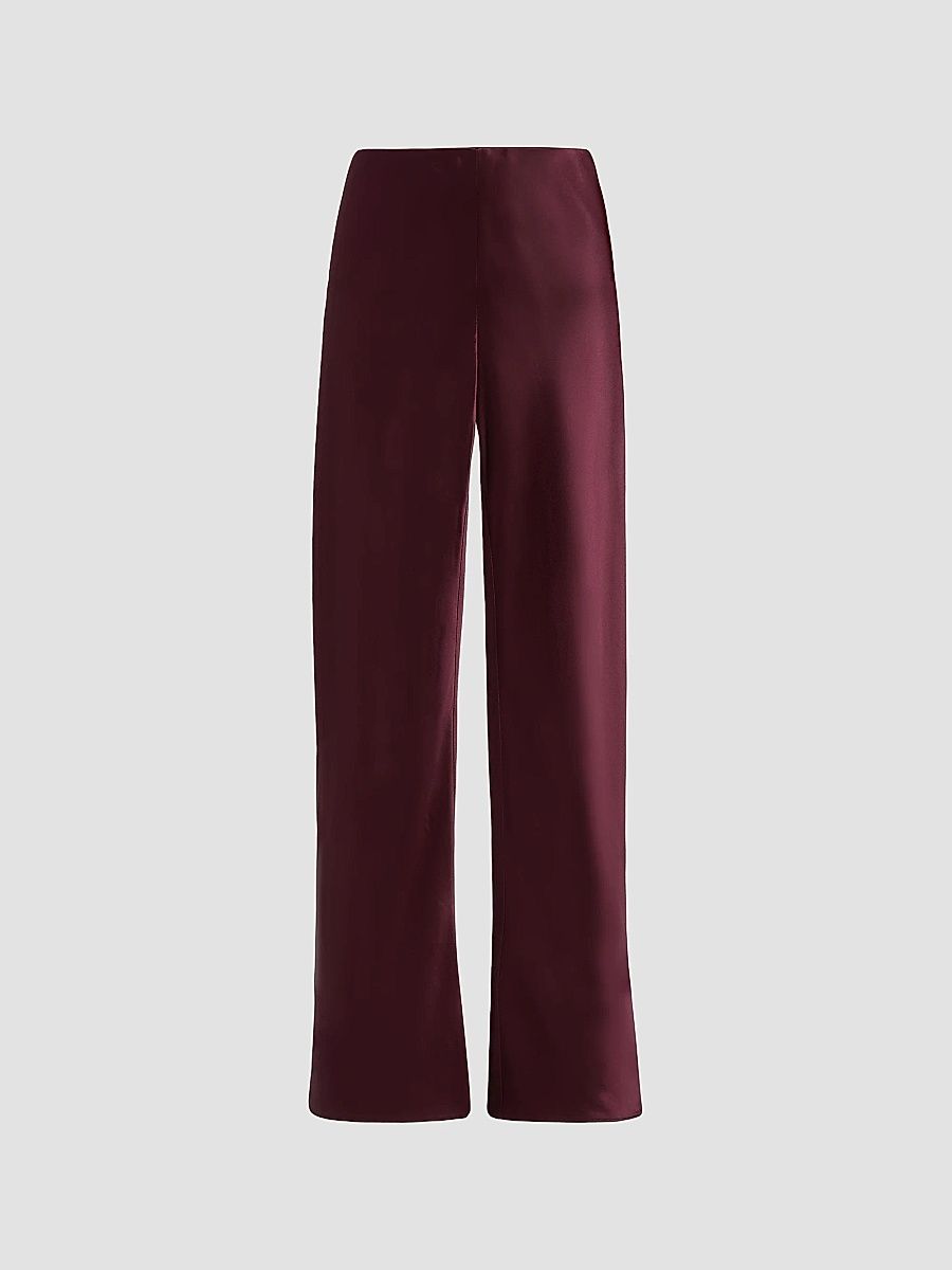 Cami NYC Women's Bristol Satin Pull-On Pants - Blackberry - Size XL