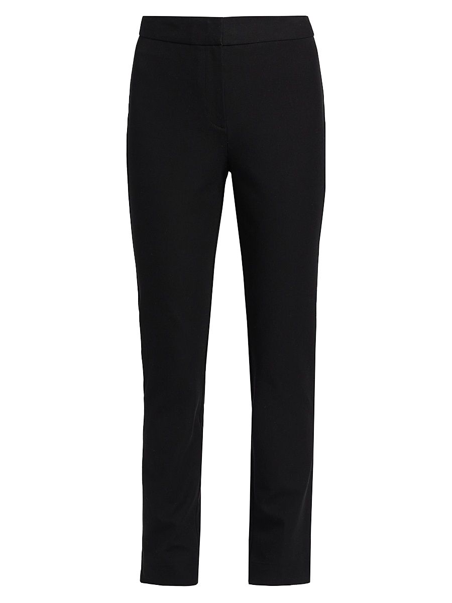 Women's Crosby Slim Crop Trousers - Black - Size 14