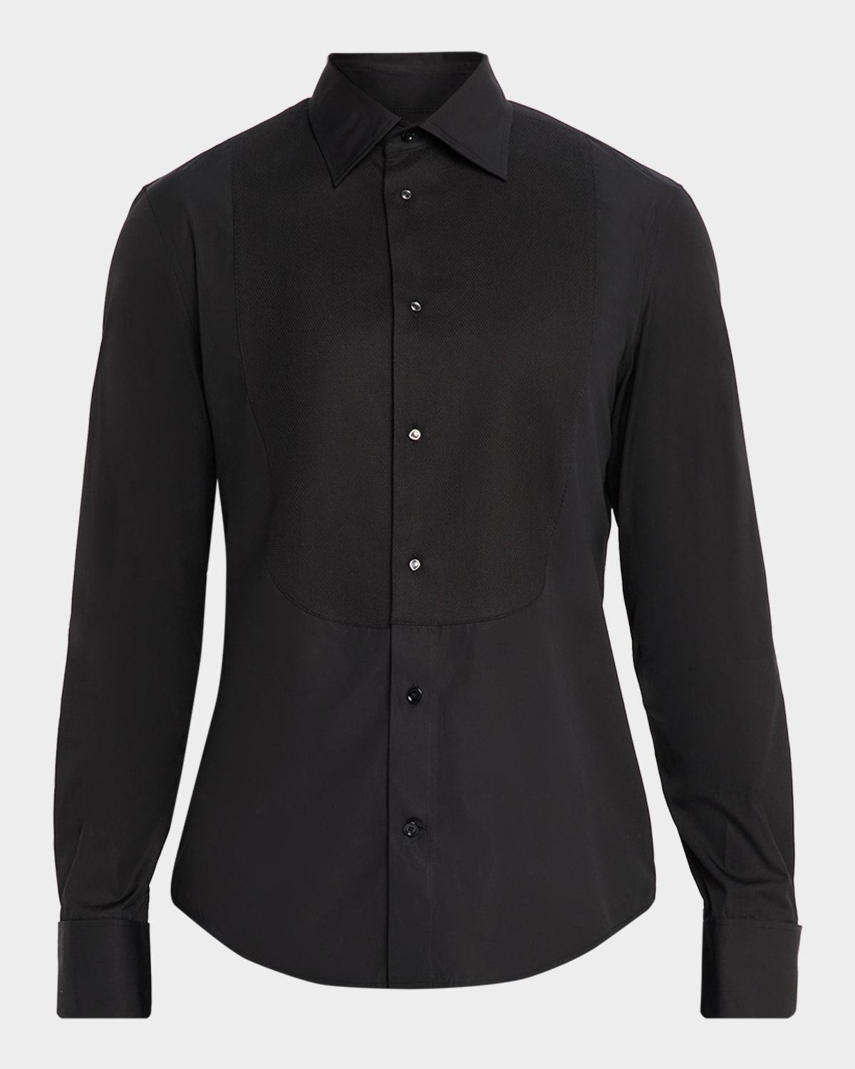 Men & apos;s Slim Fit Cotton Tuxedo Shirt