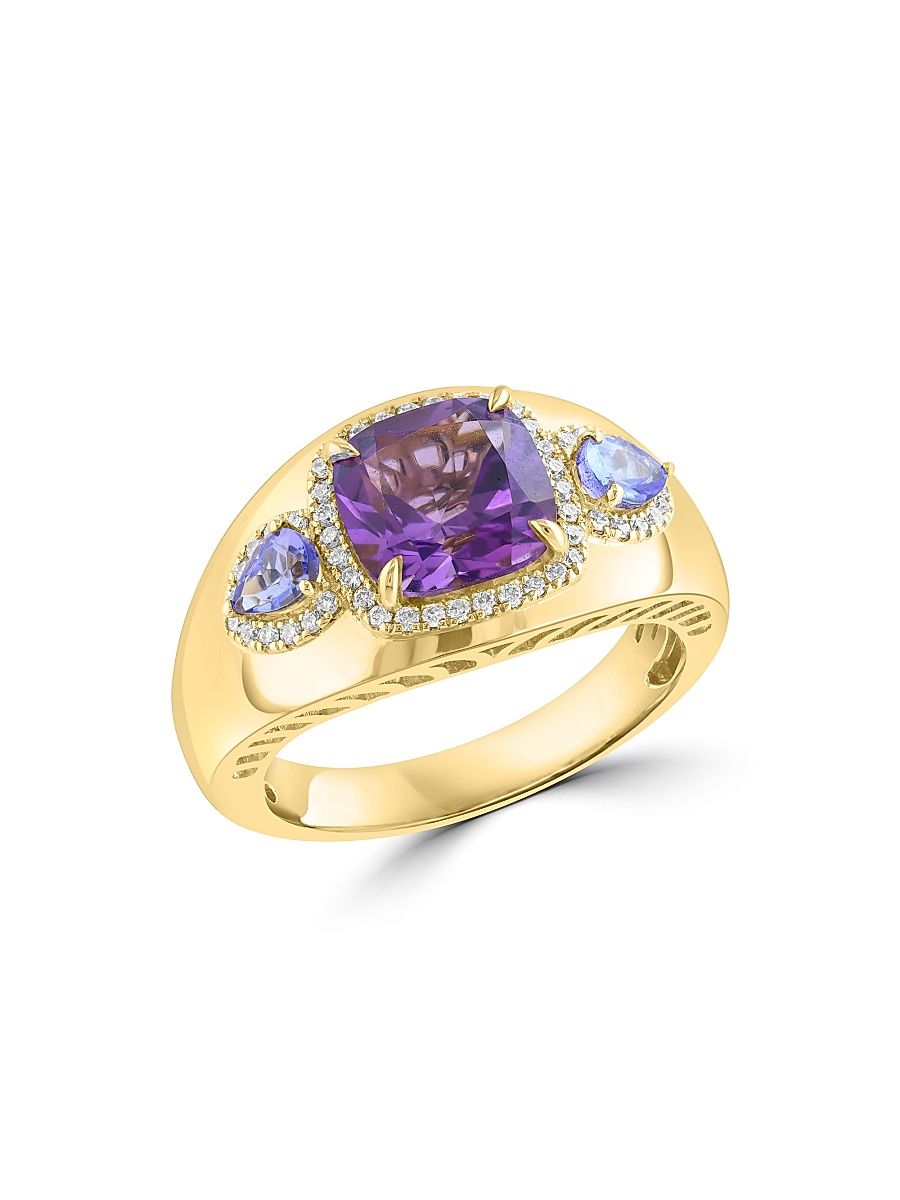 Women's 14K Yellow Gold & Multi-Gemstone Ring - Yellow Gold - Size 7