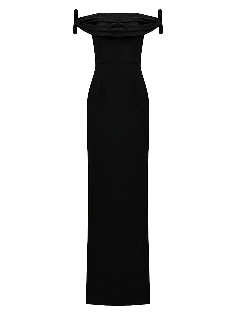 Women's Livia Off-The-Shoulder Gown - Chez Castel - Size 8