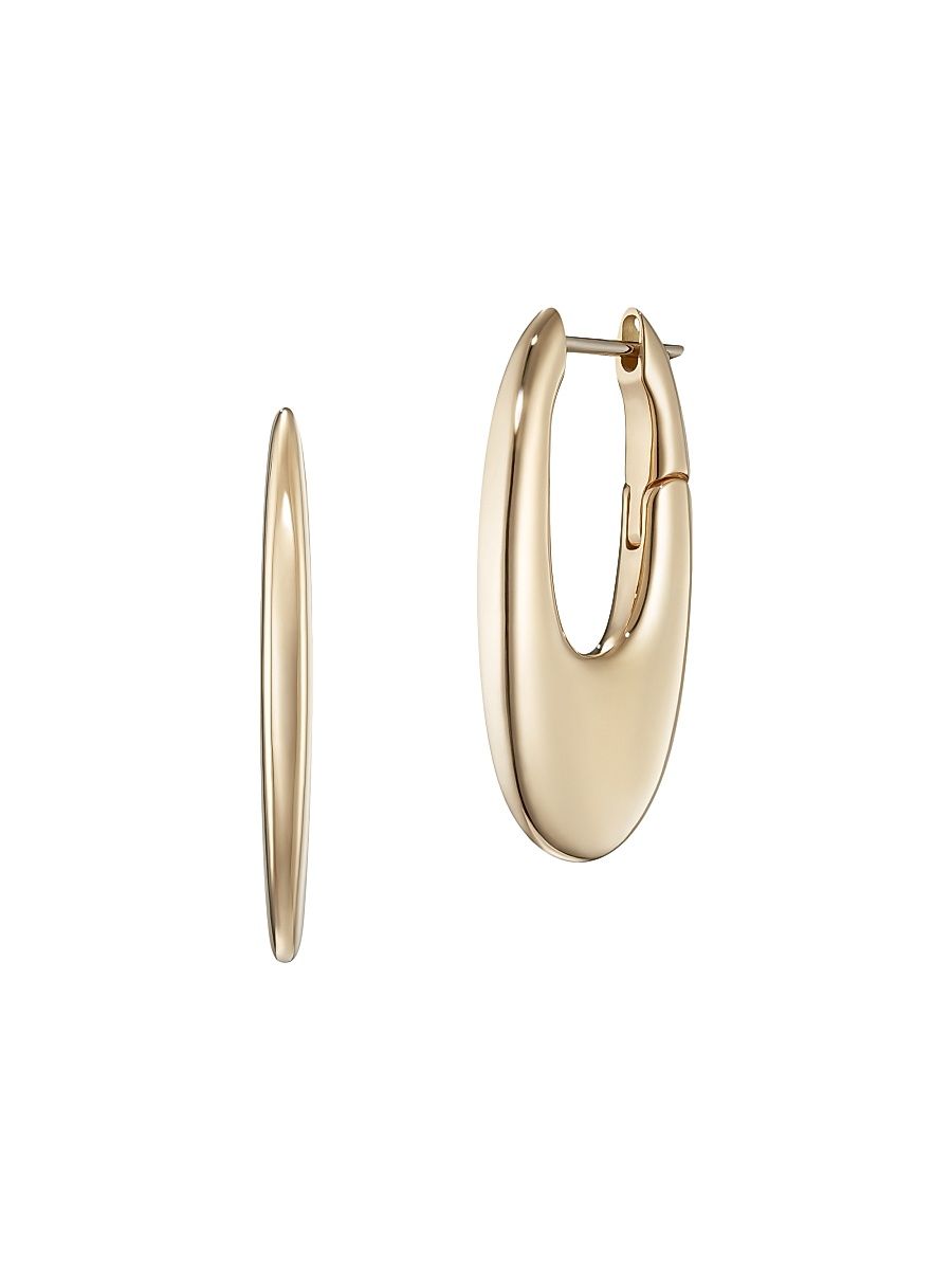 Women's Lola Medium Lulu 18K Yellow Gold Hoop Earrings - Yellow Gold