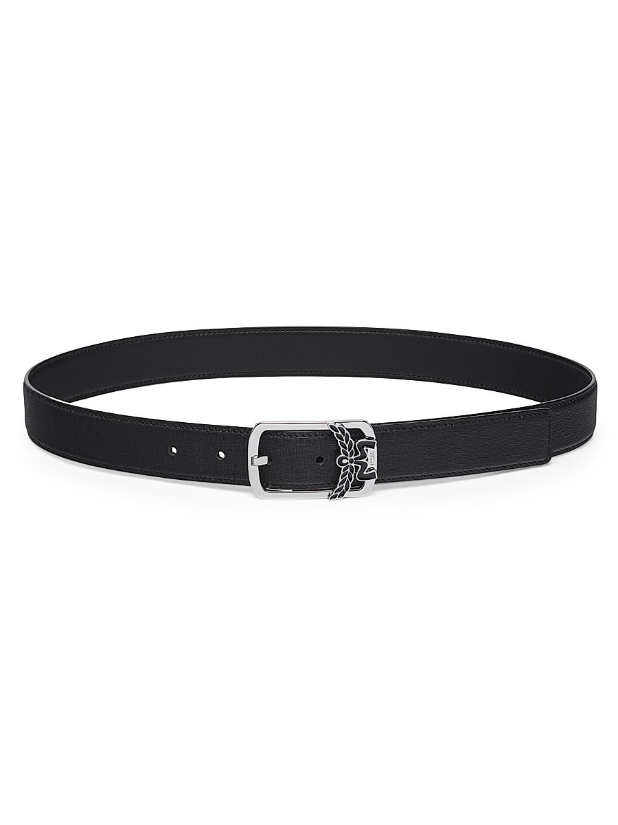 Men's Aren Leather Belt - Black