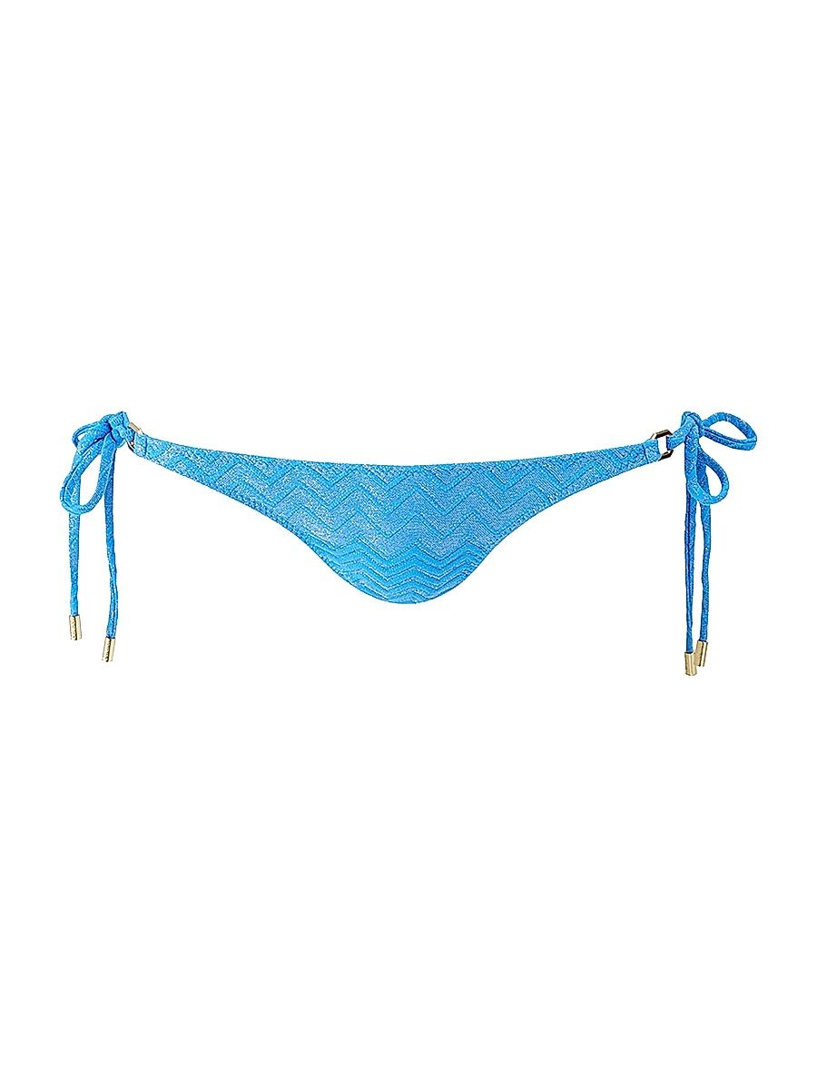 Women's Maine Side-Tie Bikini Bottom - Zigzag Ocean - Size 10