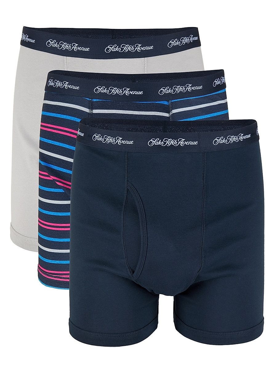 Men's Boxer Brief 3-Pack - Navy Blazer - Size Small