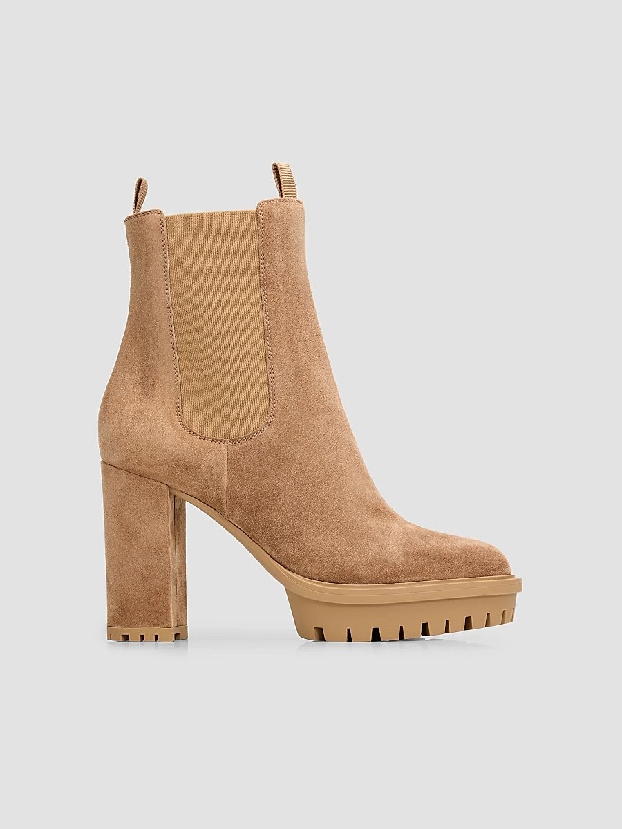 Gianvito Rossi Women's Barry 70MM Ankle Booties - Camel - Size 6