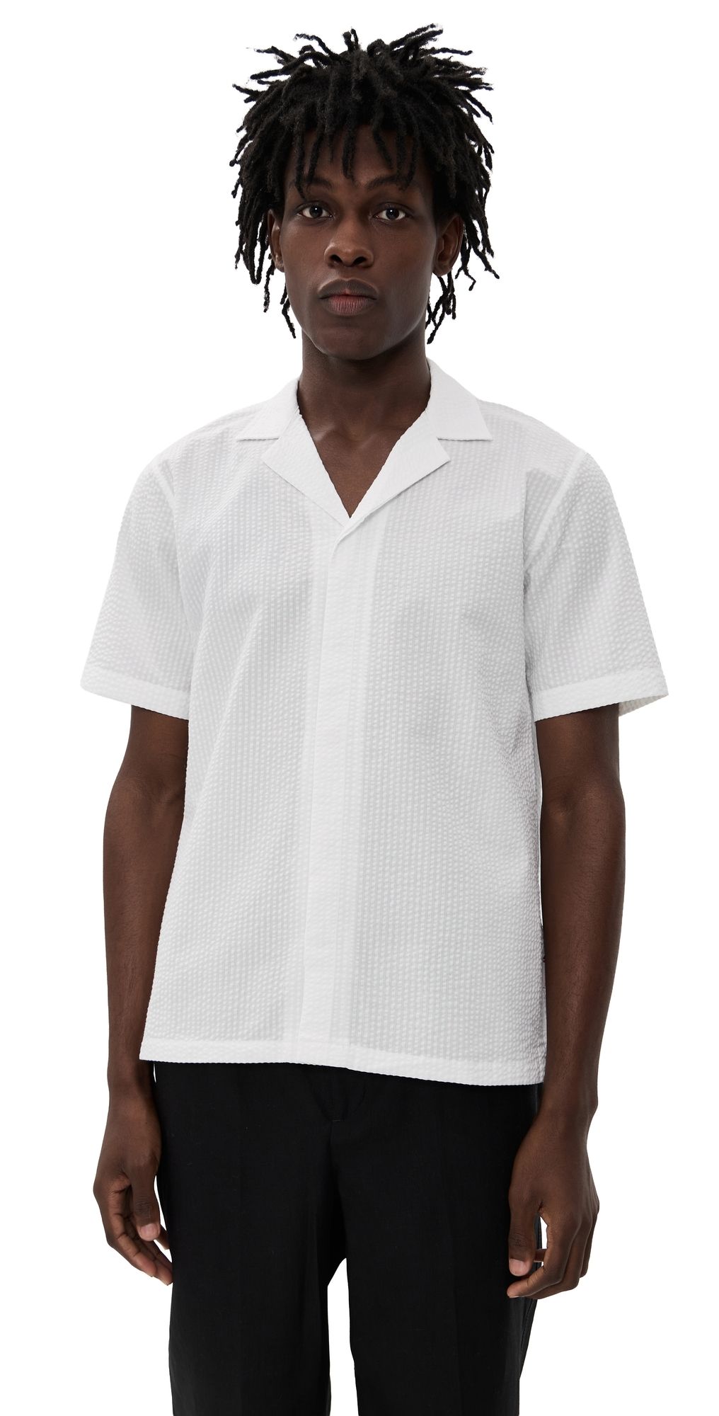 Orlebar Brown Maitan Seersucker Shirt Thasos Beach XXL