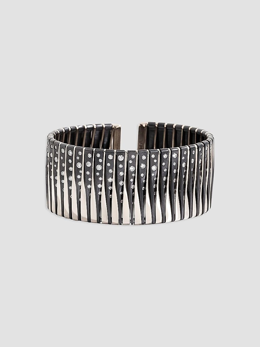 Vhernier Women's Coucher Du Soliel 18K Yellow Gold, Bronze & 3.67 TCW Diamond Cuff - Gold