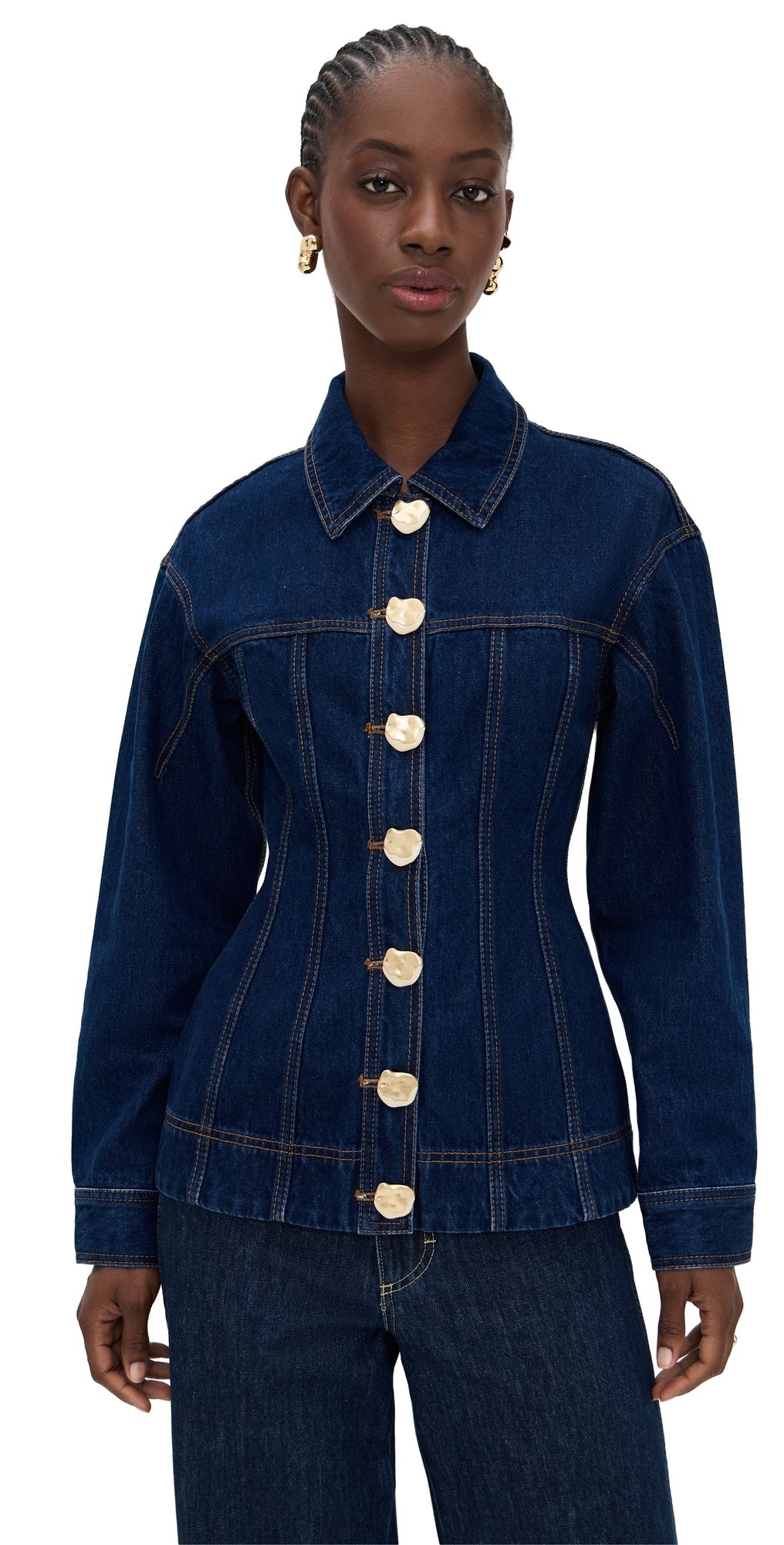 Aje Genesis Denim Shirt DARK CLASSIC WASH 4