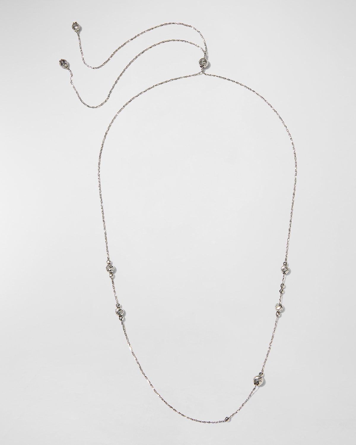 Platinum Momentum Necklace with Sliding Ornaments