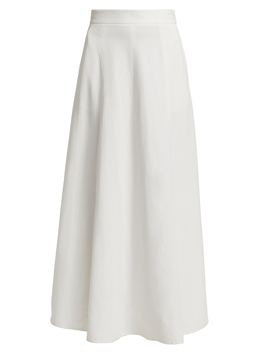 Women's Kennedy A-Line Maxi Skirt - White - Size 12