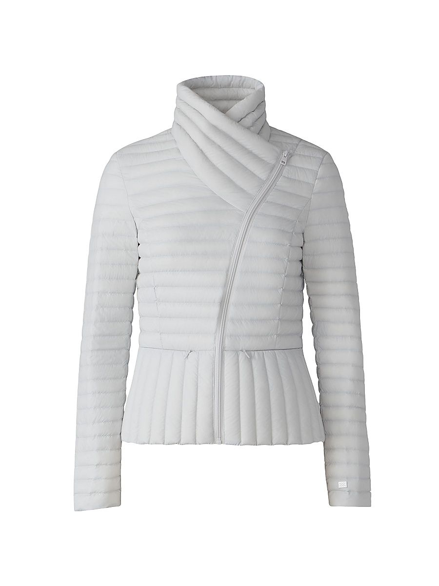 Women's Brandy Slim-Fit Quilted Jacket - Stone Blue - Size Medium