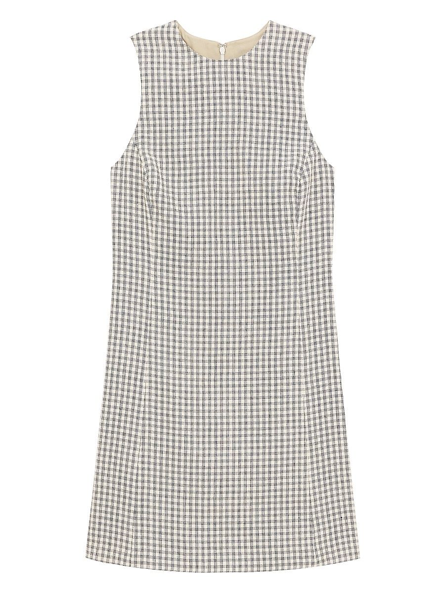 Women's Sleeveless Flare Minidress - Cream Multi - Size 0