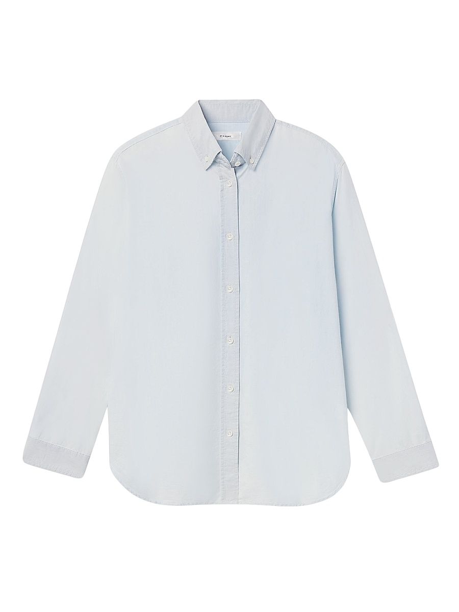 Women's The Heritage Patched Cotton Button-Down Shirt - Mafalda - Size Large