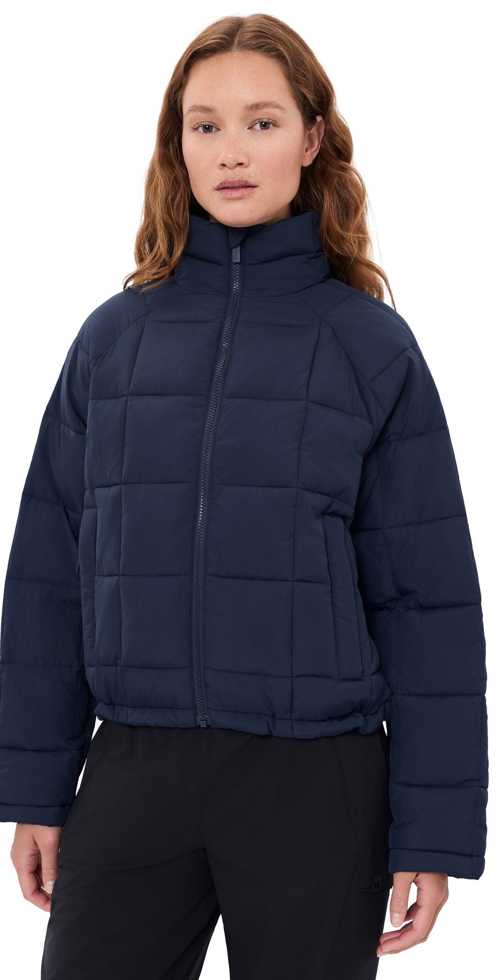 Halfdays Nellie Packable Puffer Jacket Navy L