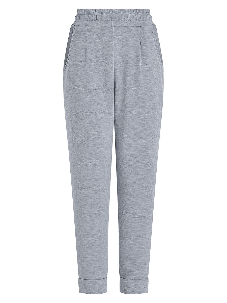 Women's The Rolled Cuff Pants - Mid Blue Marl - Size Medium