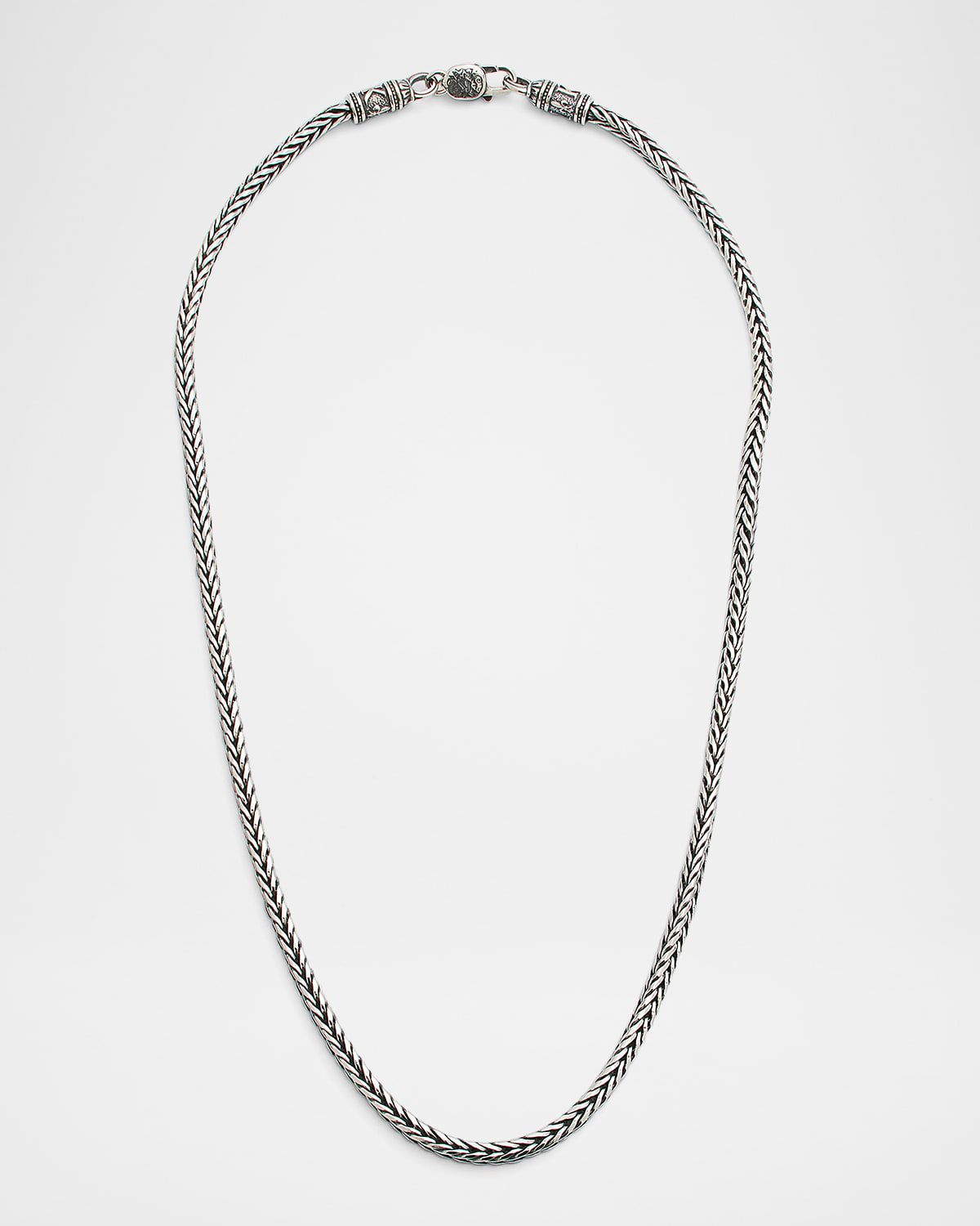 Men & apos;s Sterling Silver Braided Chain Necklace