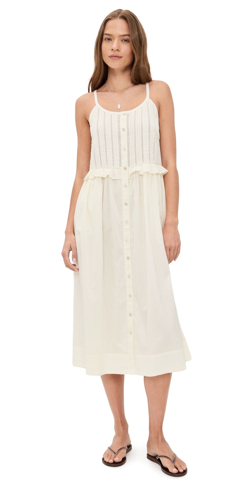 Sea Alberte Solid Tank Dress White XXS